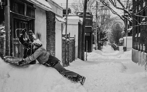 Ruelles de Montreal - Hiver  Imprimer