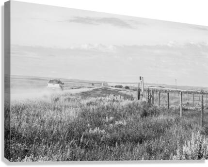 Sur la route Saskatchewan Canvas Print
