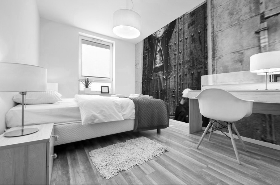 Rencontre a Barcelone Mural print