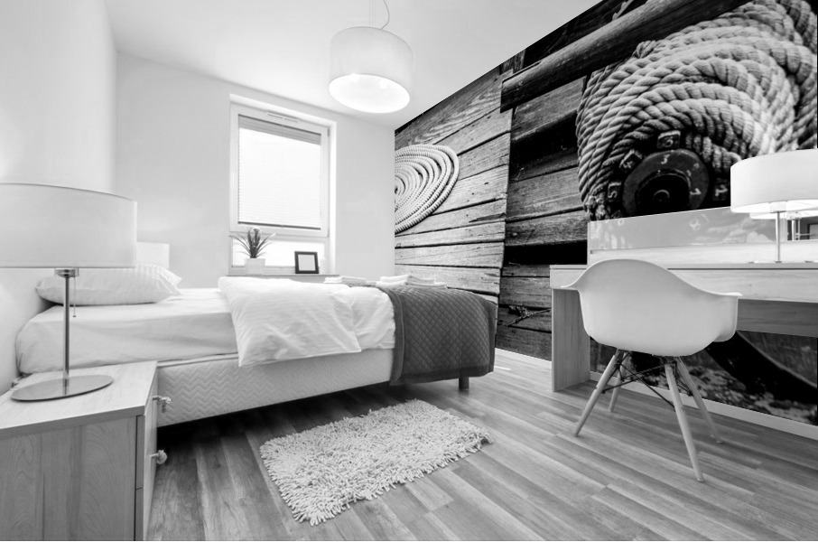 Gabare sur la Loire Mural print