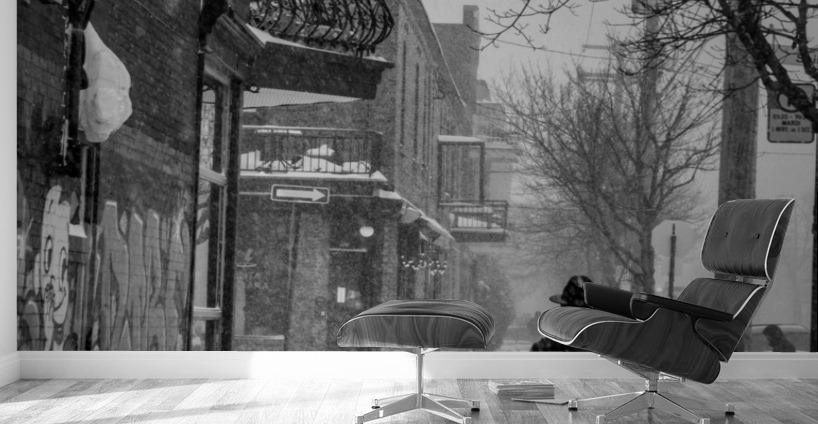 Hiver a Montreal Wall Murals