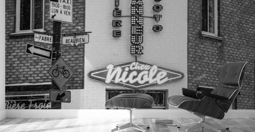 Hiver rue Beaubien Wall Murals