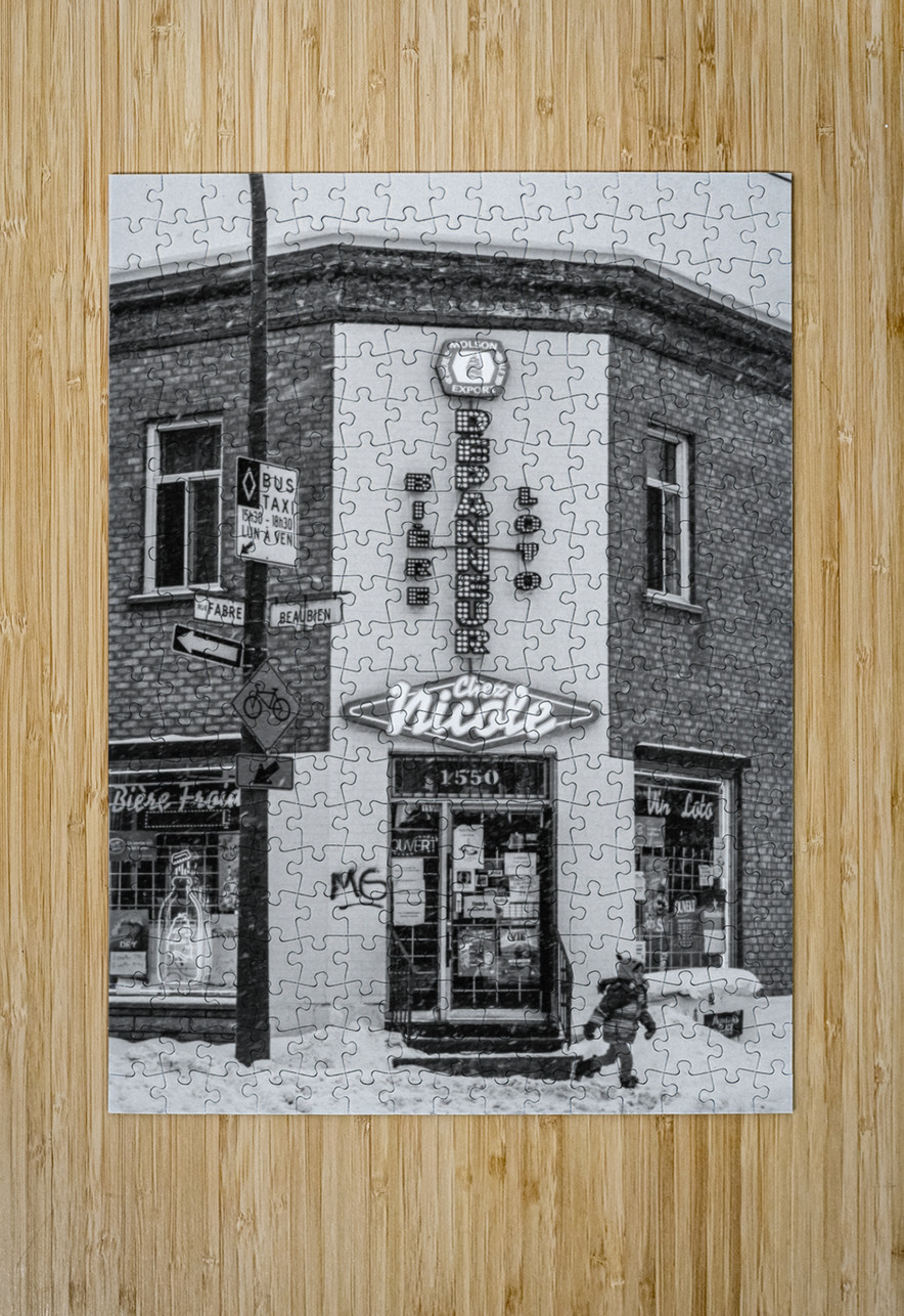 Hiver rue Beaubien Sara Teinturier   Photographie Puzzle printing