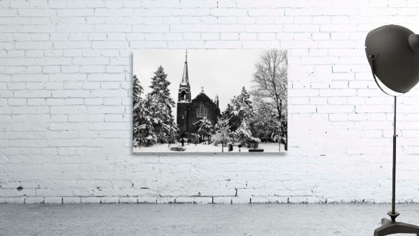 Leglise sous la neige by Sara Teinturier   Photographie